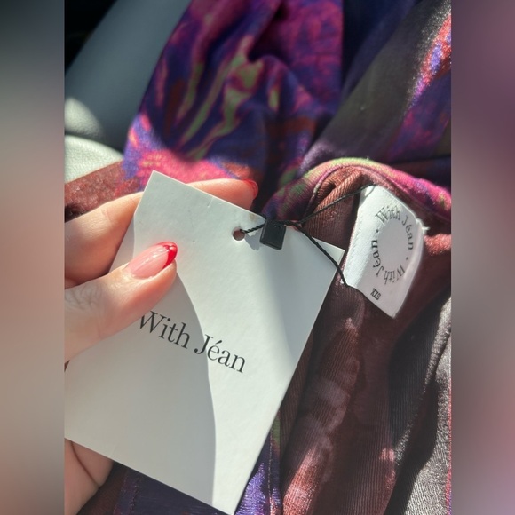 WITH JÉAN x Lord Newry Andy Dress Flamboyant Anthurium XXS NWT! - Picture 6 of 8